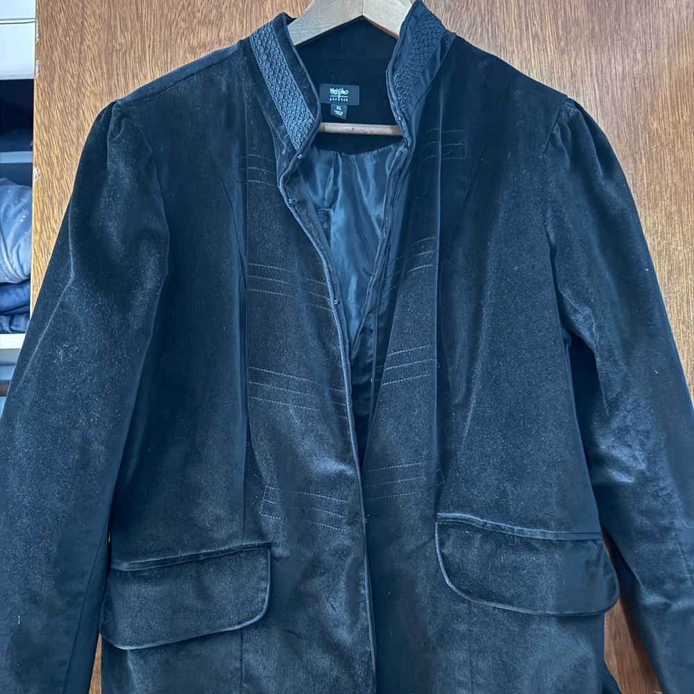 Mossimo Supply Co. Black Velvet Blazer